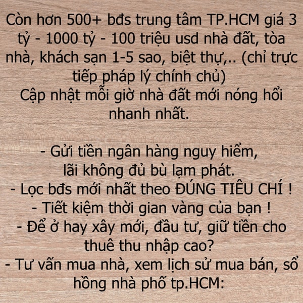 bán khách sạn, toà nhà lớn, biệt thự